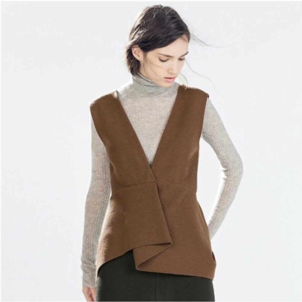 Zara wool Layered Vest Top